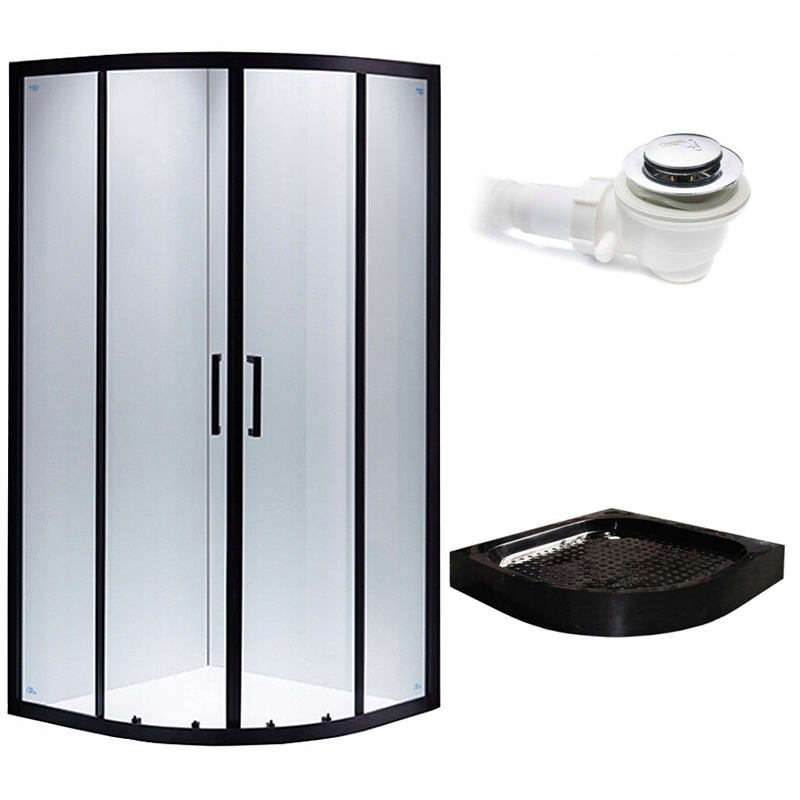 Sprchový kút so sprchovou vaničkou 90X90 BS01B+SXL01B